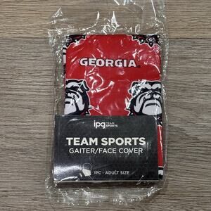 Georgia Bulldogs NCAA NEW Logo Gaiter Face Cover Adult Size IPG Team Sports